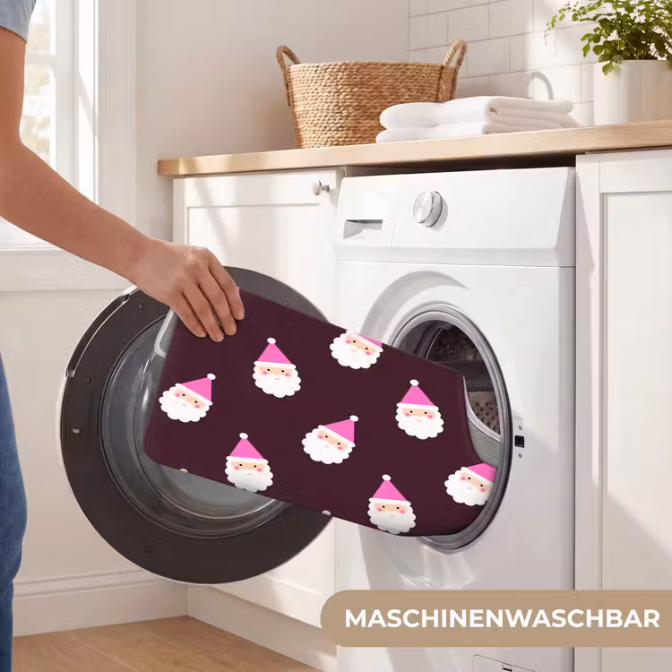WC Vorleger - Weihnachtsmann – Weihnachten – Rosa – Burgunderrot — 7