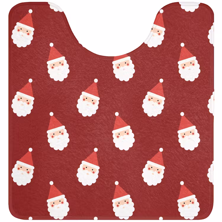 WC Vorleger - Weihnachtsmann – Weihnachten – Rot — 1