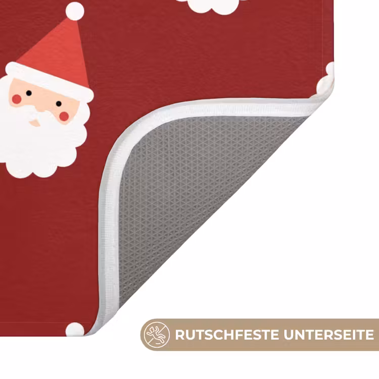 WC Vorleger - Weihnachtsmann – Weihnachten – Rot — 3