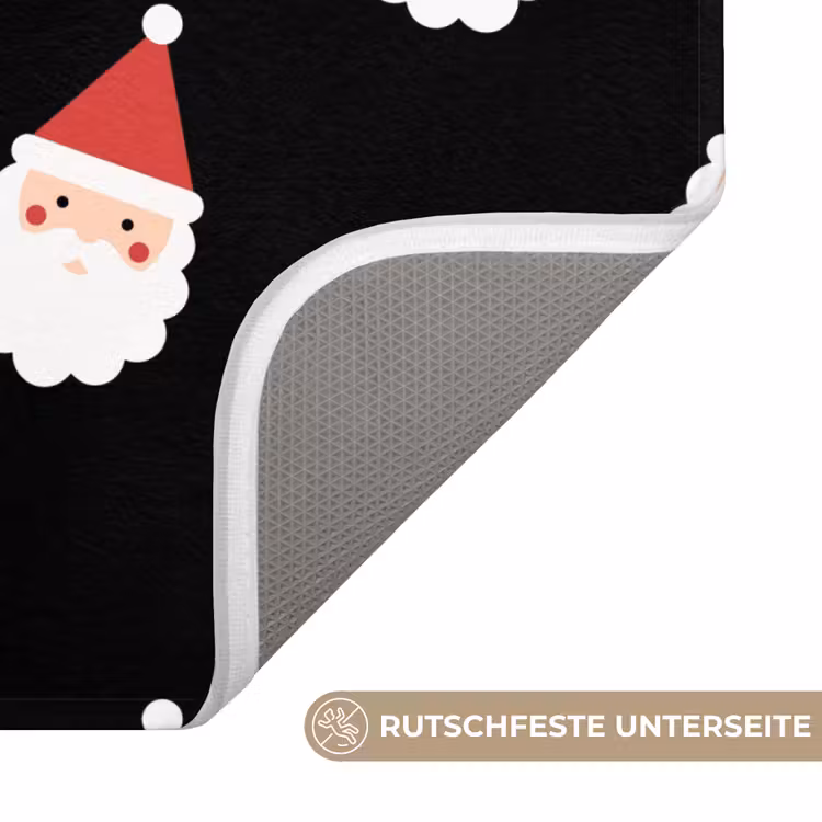 WC Vorleger - Weihnachtsmann – Weihnachten – Schwarz — 3