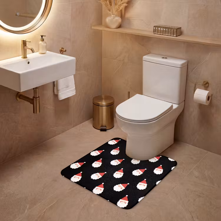 WC Vorleger - Weihnachtsmann – Weihnachten – Schwarz — 4