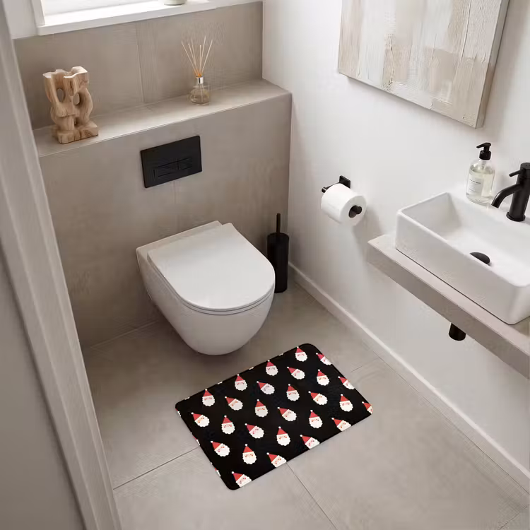 WC Vorleger - Weihnachtsmann – Weihnachten – Schwarz — 6