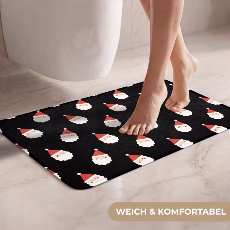 WC Vorleger - Weihnachtsmann – Weihnachten – Schwarz — 7