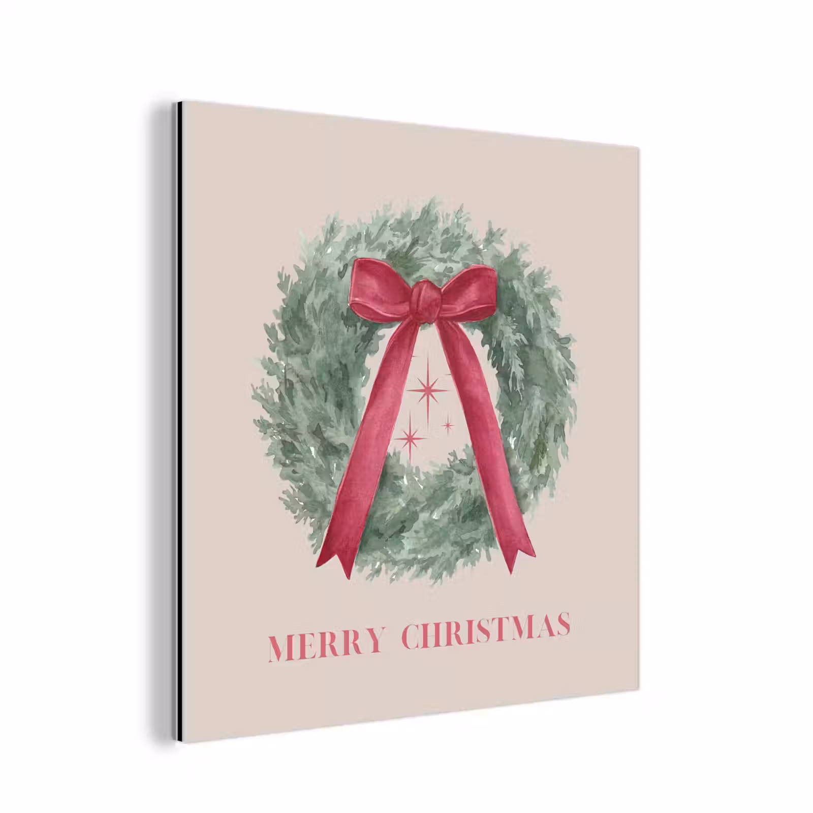 Alu-Dibond-Bild - Winter – Weihnachten – Text — 1