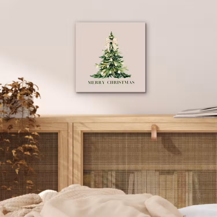 Alu-Dibond-Bild - Weihnachten – Weihnachtsbaum – Text — 4