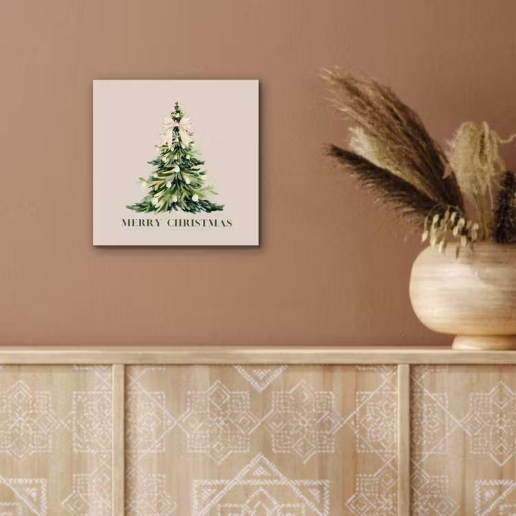 Alu-Dibond-Bild - Weihnachten – Weihnachtsbaum – Text — 5