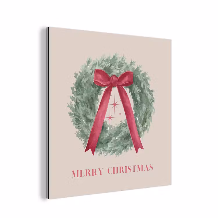 Alu-Dibond-Bild - Winter – Weihnachten – Text — 1