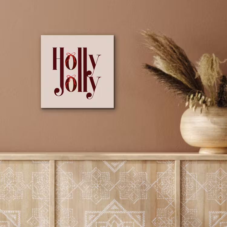 Alu-Dibond-Bild - Text – Weihnachten – Braun — 5