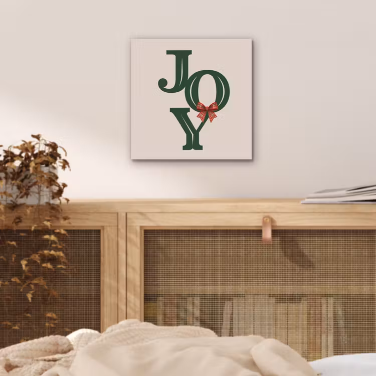 Alu-Dibond-Bild - Text – Weihnachten – Grün — 4