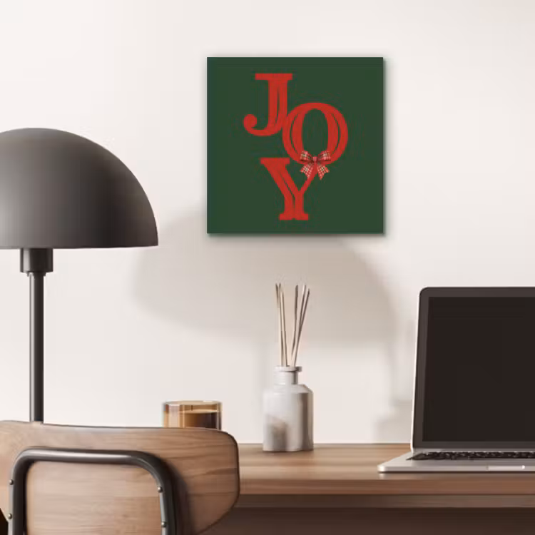 Alu-Dibond-Bild - Text – Weihnachten – Rot — 6