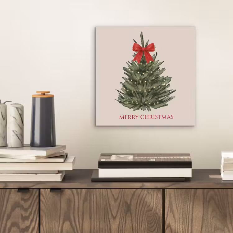 Alu-Dibond-Bild - Text – Weihnachten – Weihnachtsbaum — 2