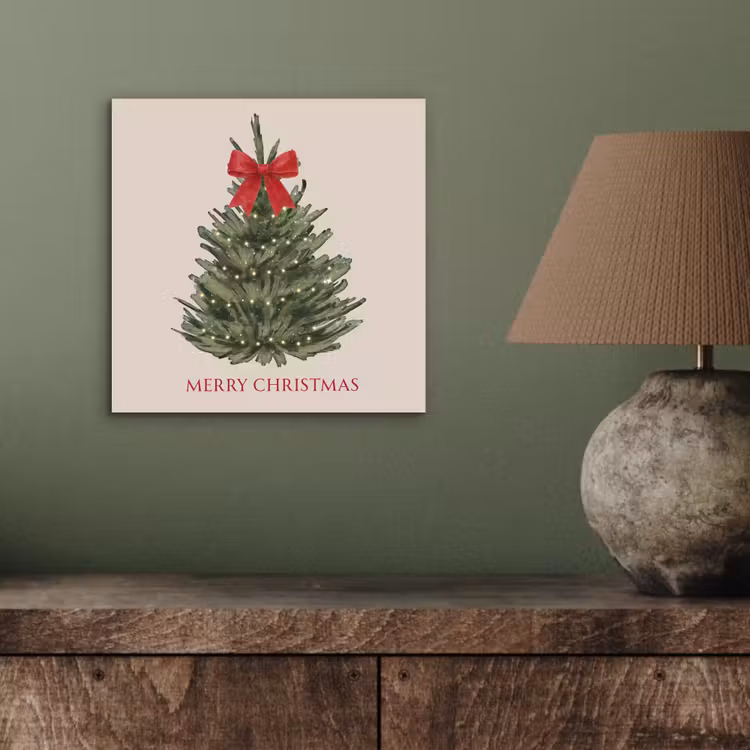 Alu-Dibond-Bild - Text – Weihnachten – Weihnachtsbaum — 3