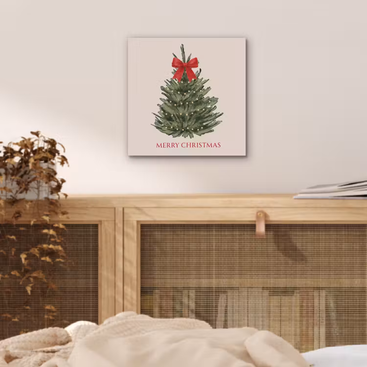 Alu-Dibond-Bild - Text – Weihnachten – Weihnachtsbaum — 4