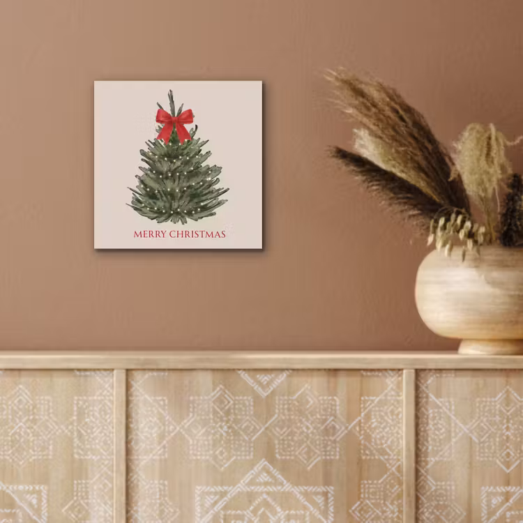 Alu-Dibond-Bild - Text – Weihnachten – Weihnachtsbaum — 5