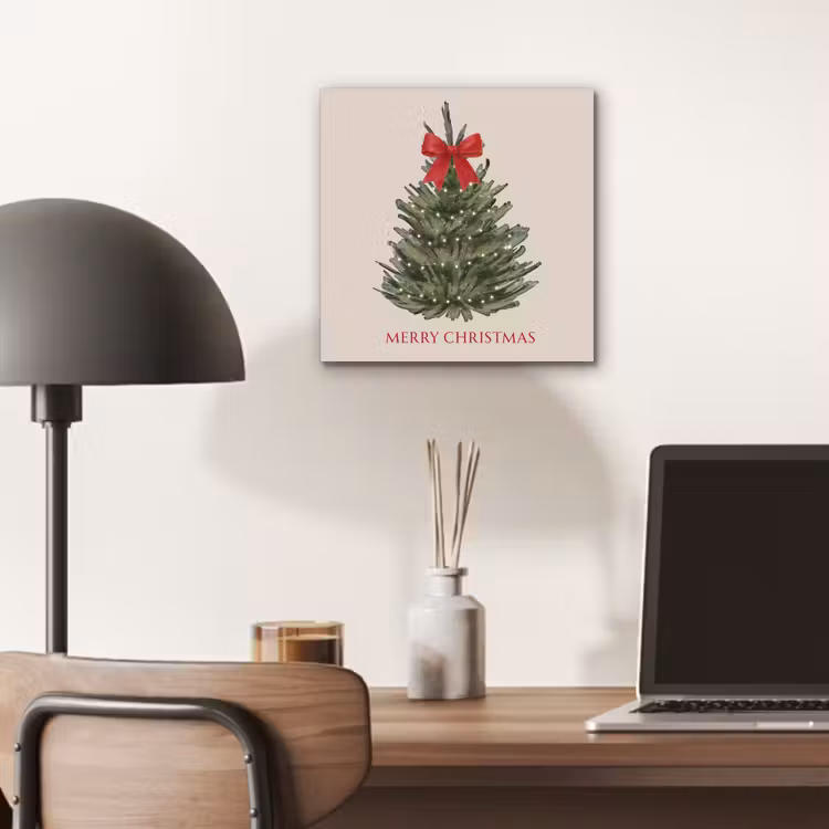 Alu-Dibond-Bild - Text – Weihnachten – Weihnachtsbaum — 6