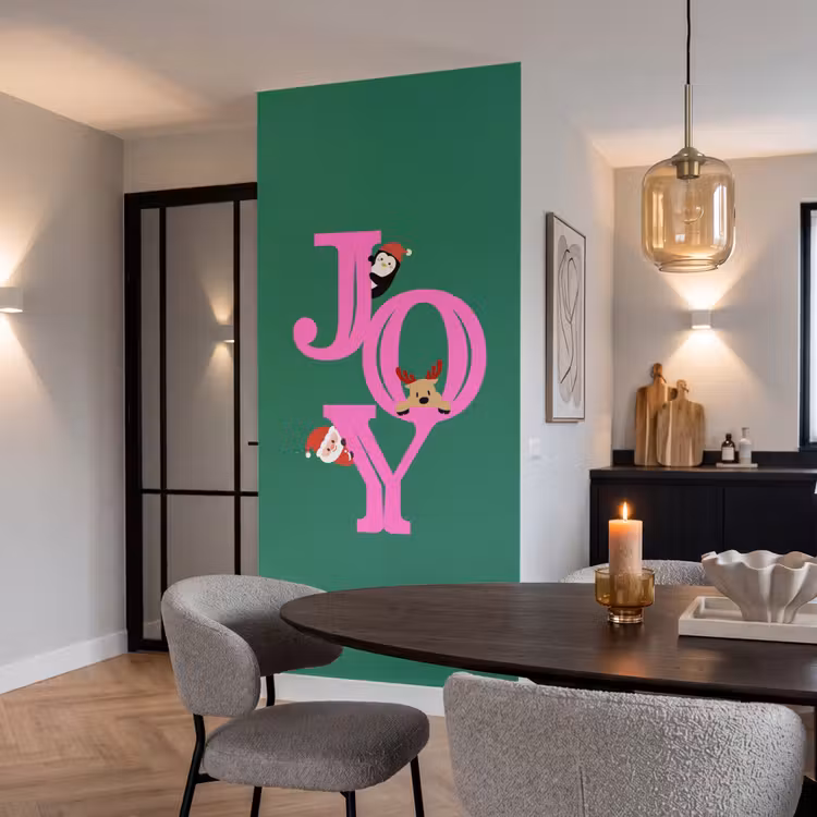 Tapete - Freude – Weihnachten – Animation – Rosa – Grün — 5