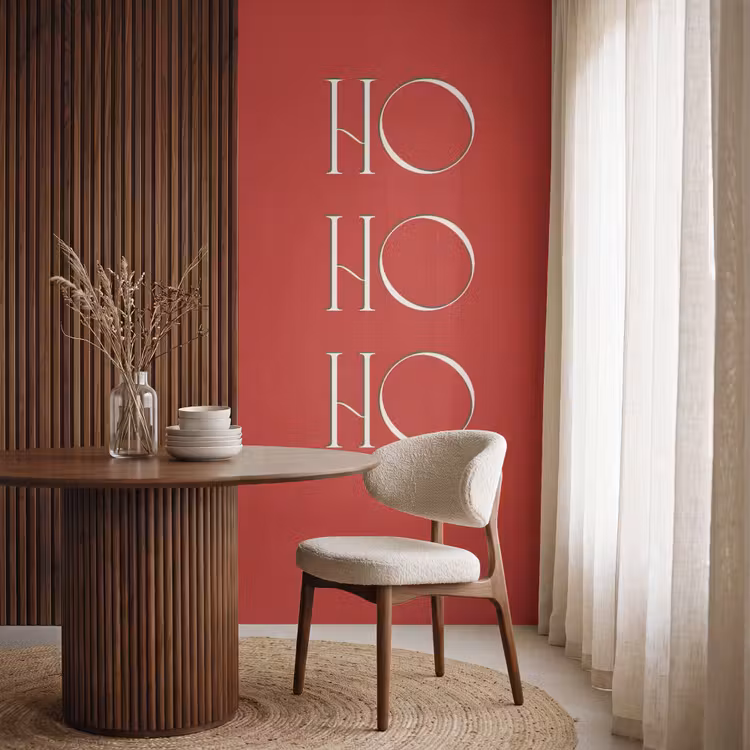 Tapete - Text – Weihnachten – Modern – Rot — 4