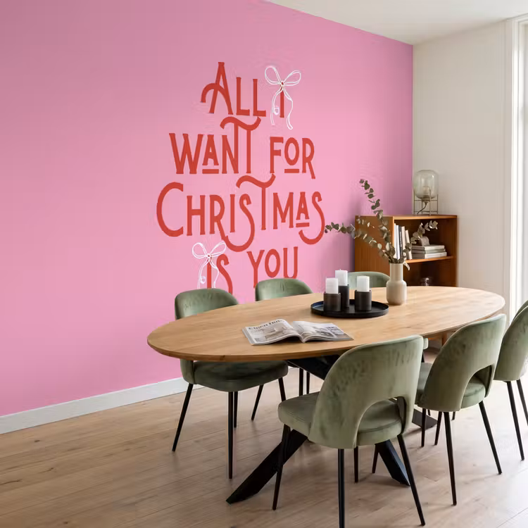 Tapete - Text – Weihnachten – Rosa – Rot — 4