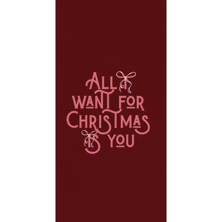 Tapete - Text – Weihnachten – Rot – Rosa — 2