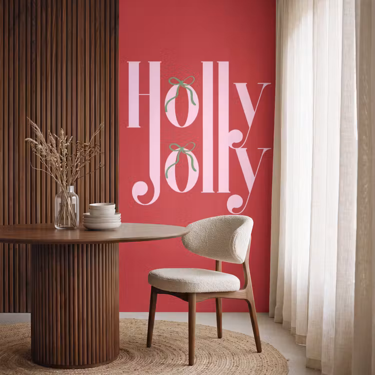 Tapete - Weihnachten – Rosa – Rot – Text — 4