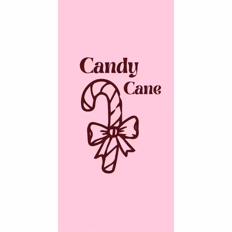 Tapete - Weihnachten – Süßigkeiten – Text – Braun – Rosa — 2