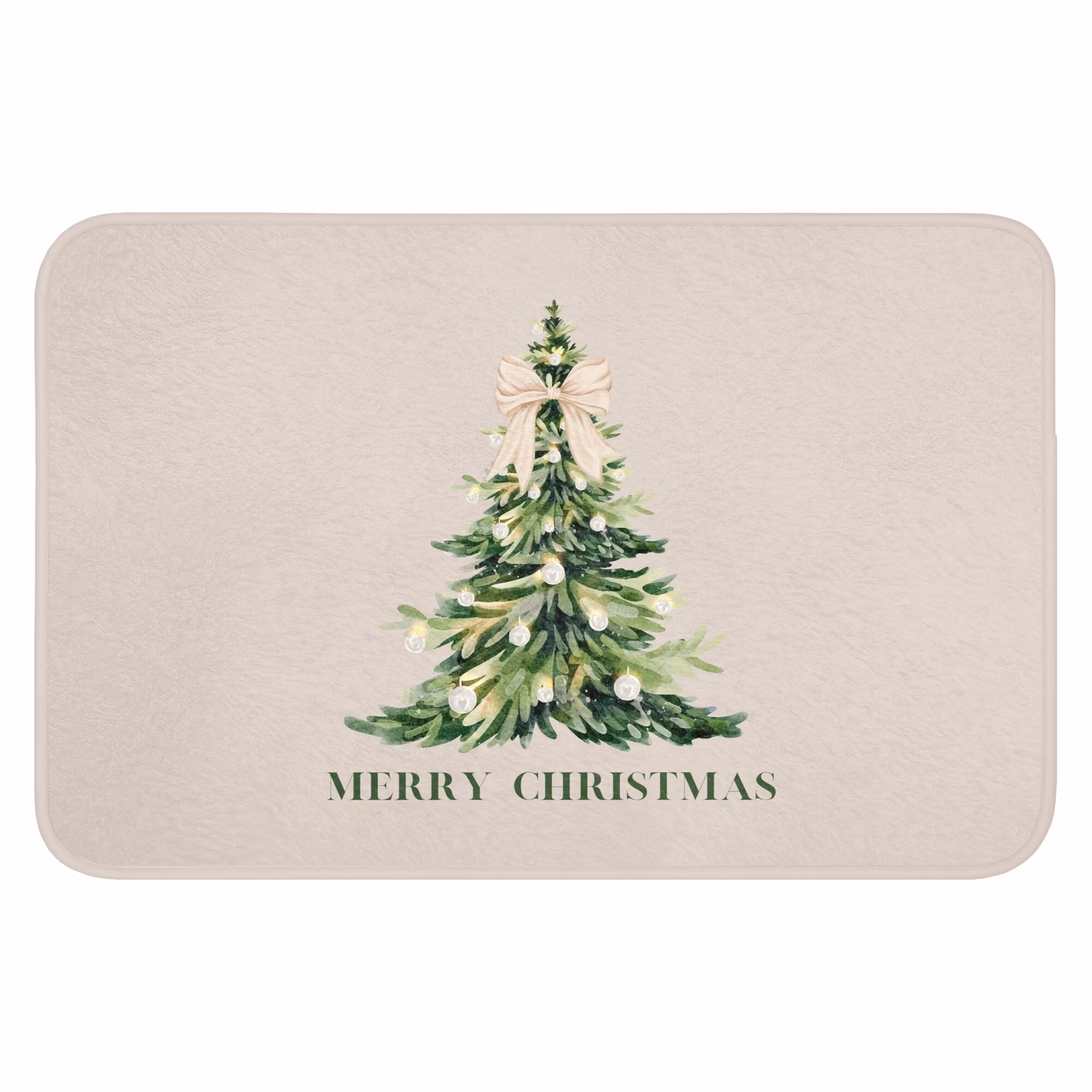 Badematte - Weihnachten – Weihnachtsbaum – Text — 1