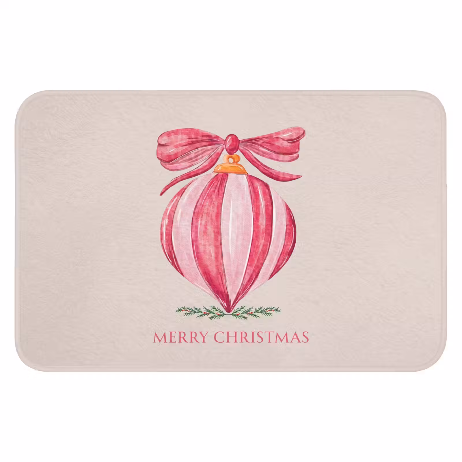 Badematte - Weihnachten – Weihnachtskugel – Text — 1