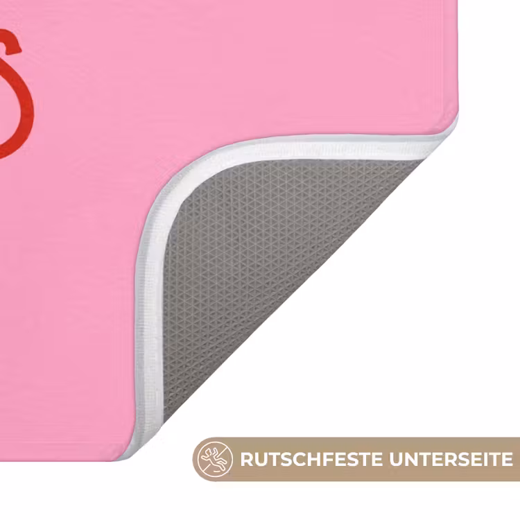 Badematte - Text – Weihnachten – Rosa – Rot — 3