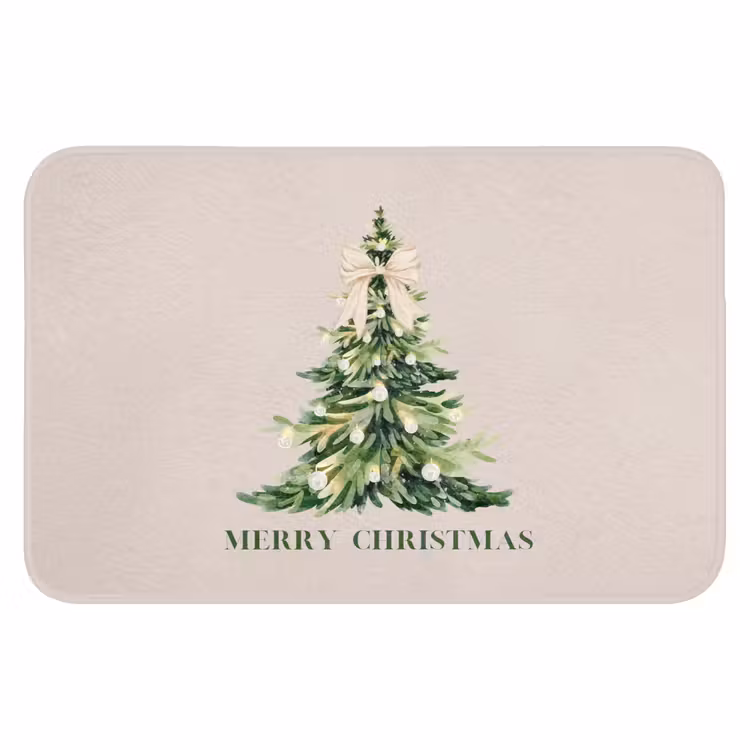 Badematte - Weihnachten – Weihnachtsbaum – Text — 1