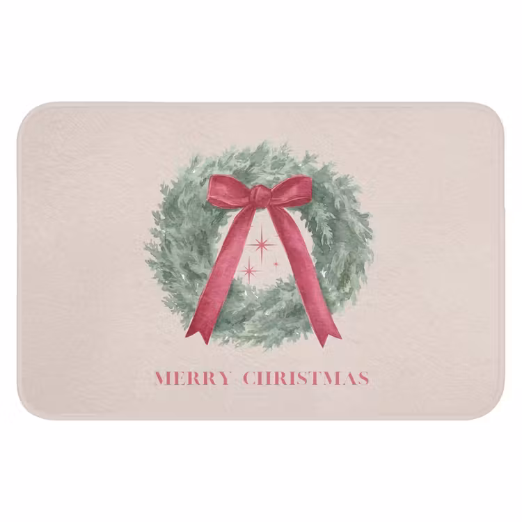 Badematte - Winter – Weihnachten – Text — 1