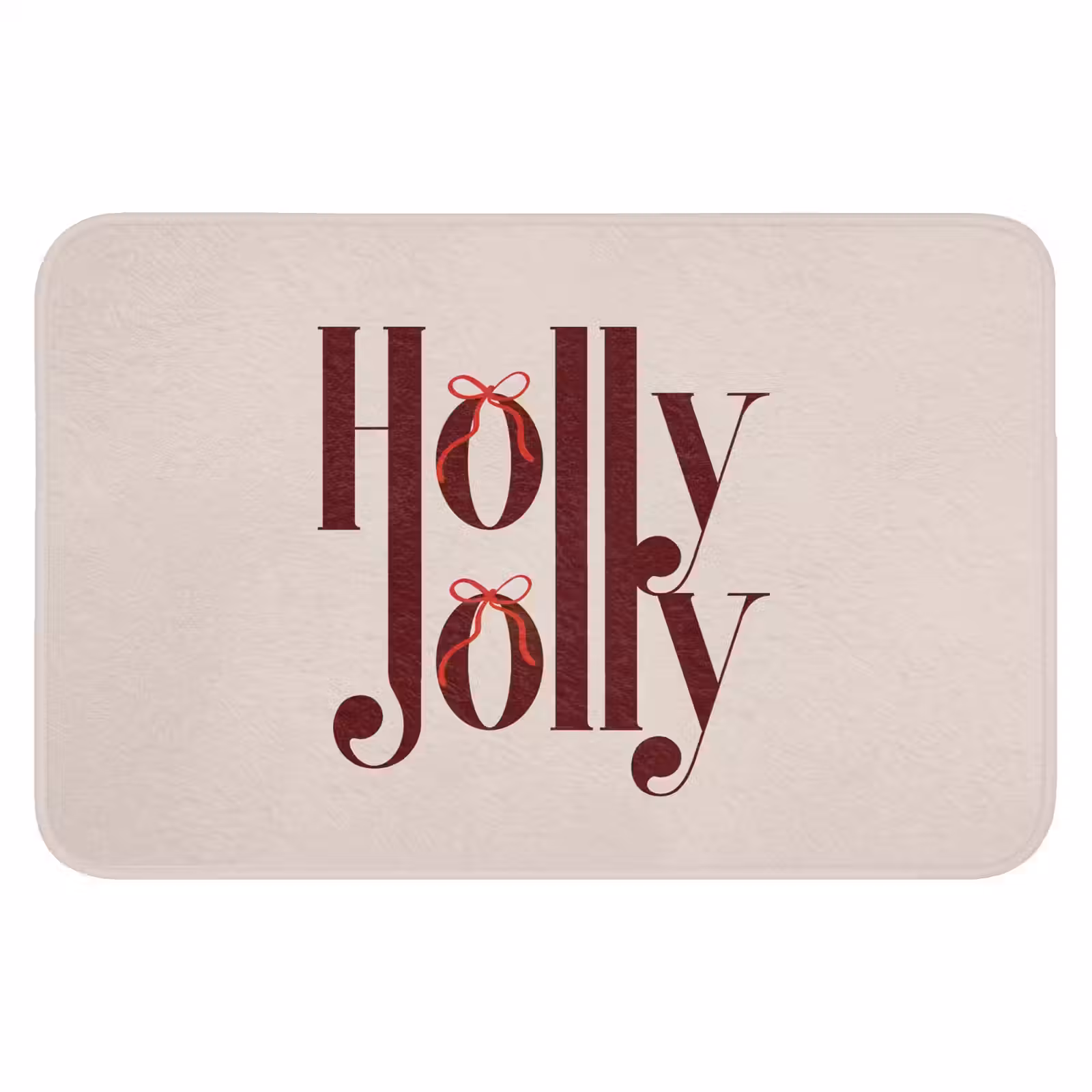 Badematte - Text – Weihnachten – Braun — 1