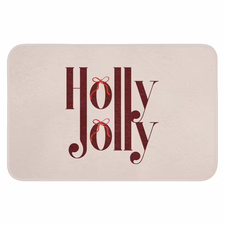 Badematte - Text – Weihnachten – Braun — 1