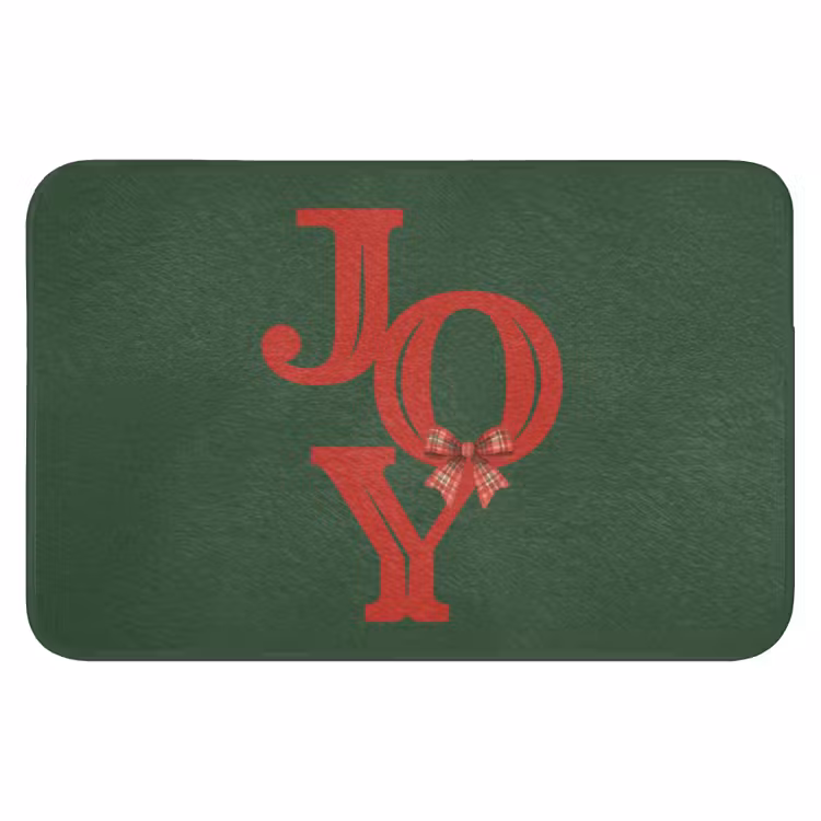Badematte - Text – Weihnachten – Rot — 1
