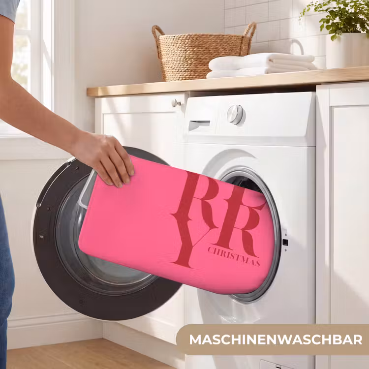 Badematte - Merry – Text – Weihnachten – Rosa — 7