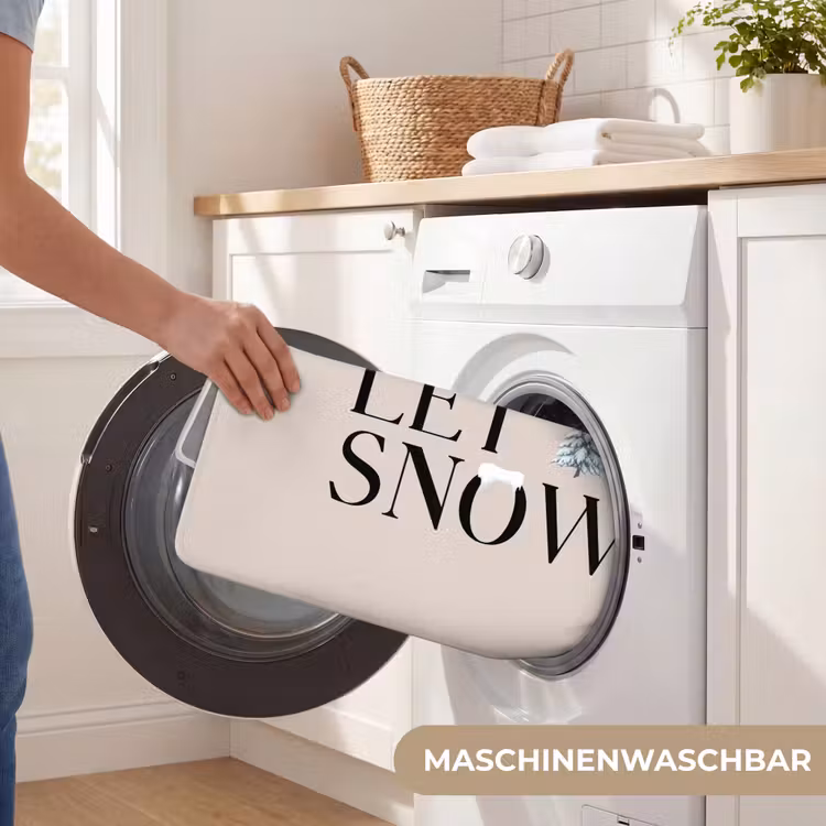 Badematte - Text – Weihnachten – Schnee — 7