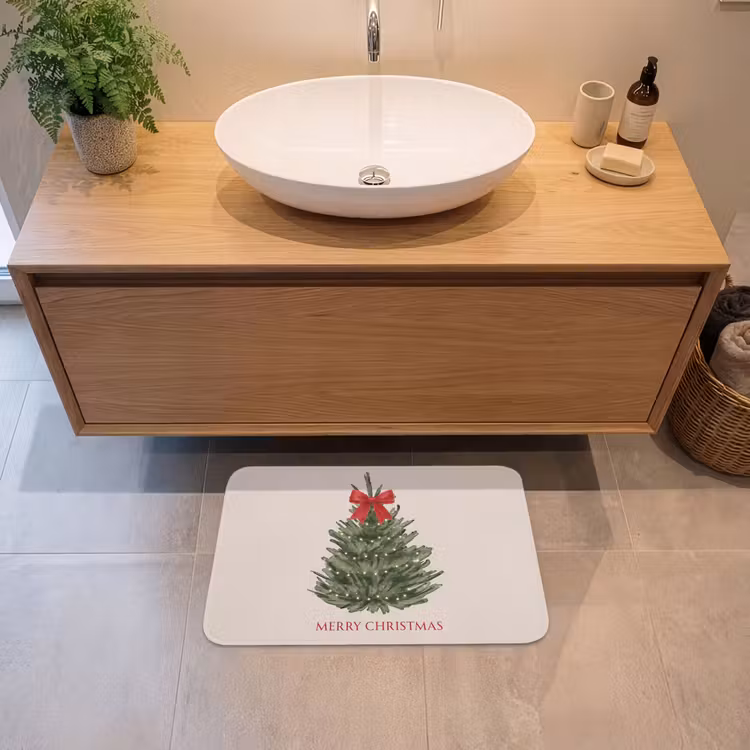 Badematte - Text – Weihnachten – Weihnachtsbaum — 2