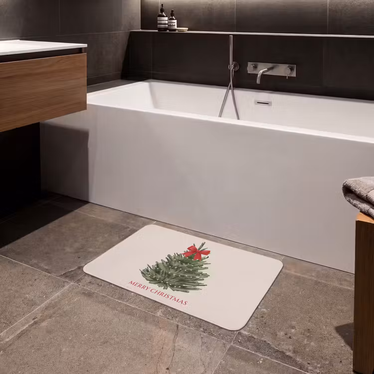 Badematte - Text – Weihnachten – Weihnachtsbaum — 4