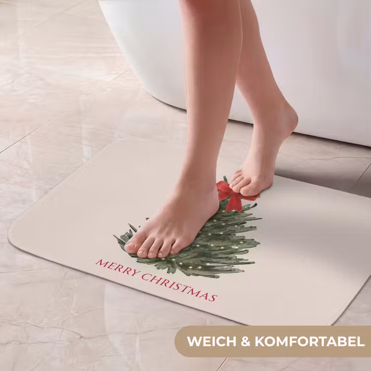 Badematte - Text – Weihnachten – Weihnachtsbaum — 5