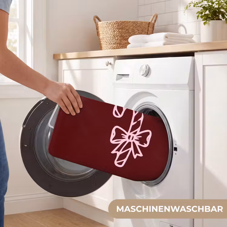 Badematte - Weihnachten – Süßigkeiten – Text – Rosa — 7