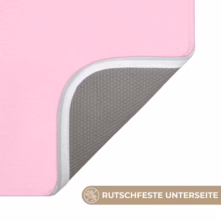 Badematte - Weihnachten – Text – Rosa – Illustration — 3