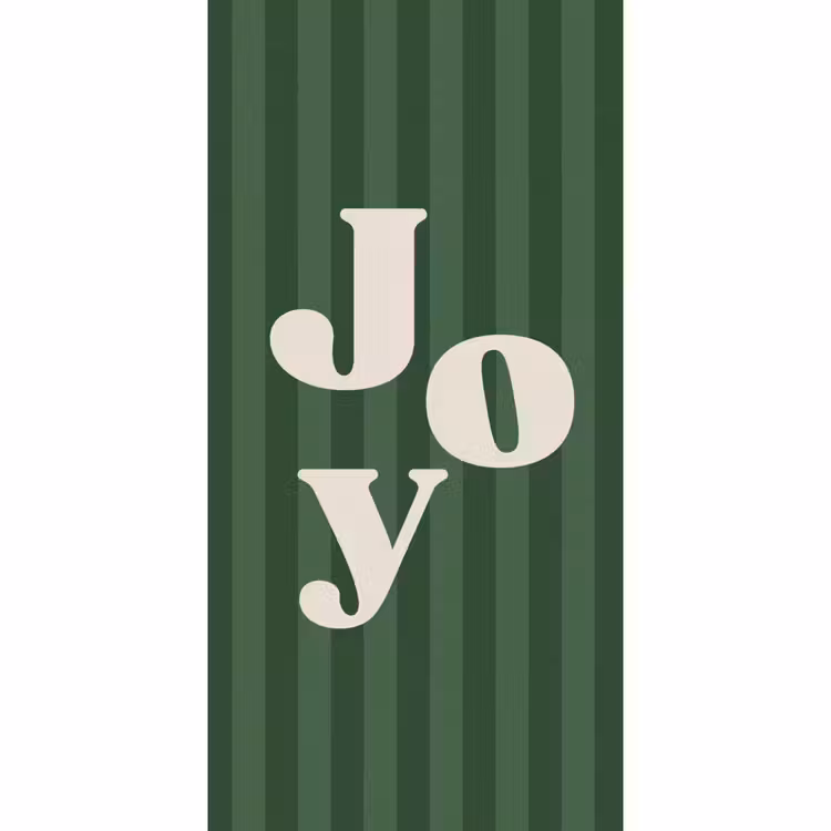 Tapete - Joy – Weihnachten – Text – Grün — 2