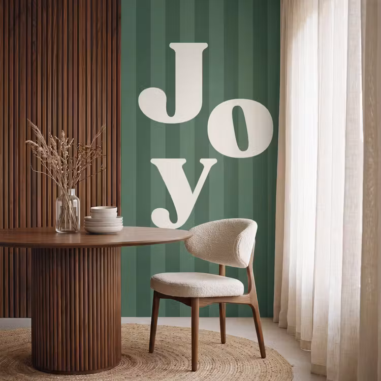 Tapete - Joy – Weihnachten – Text – Grün — 4