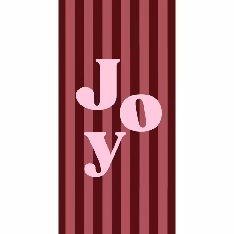 Tapete - Joy – Weihnachten – Text – Rosa — 2