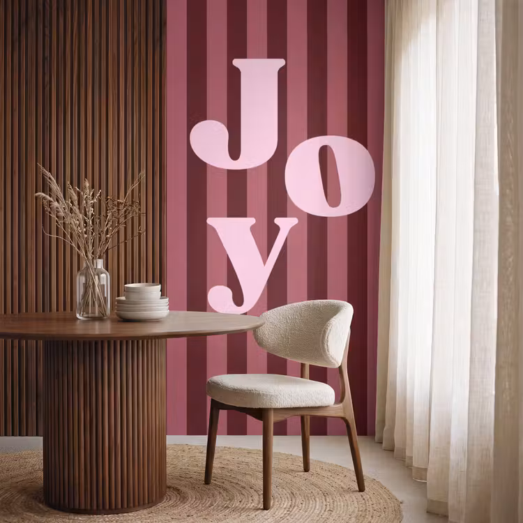 Tapete - Joy – Weihnachten – Text – Rosa — 4