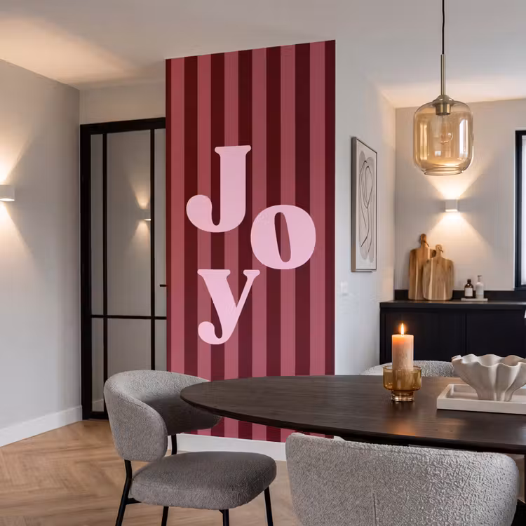 Tapete - Joy – Weihnachten – Text – Rosa — 5