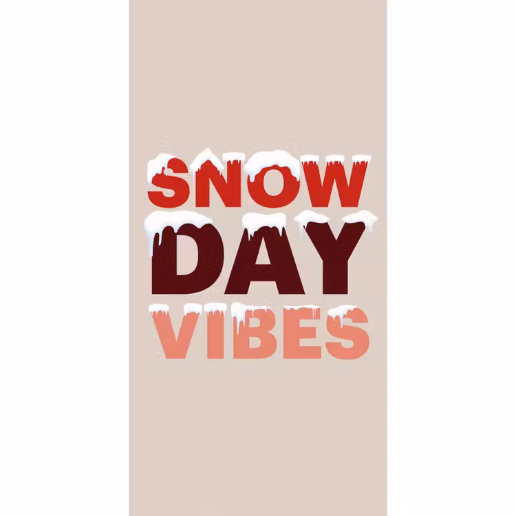 Tapete - Schnee – Weihnachten – Text – Rot — 2