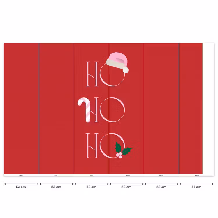 Tapete - Weihnachten – Text – Illustration – Rot — 6