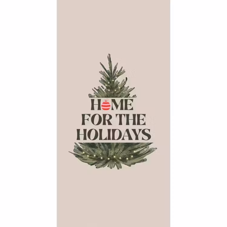 Tapete - Weihnachten – Text – Weihnachtsbaum – Beige — 2