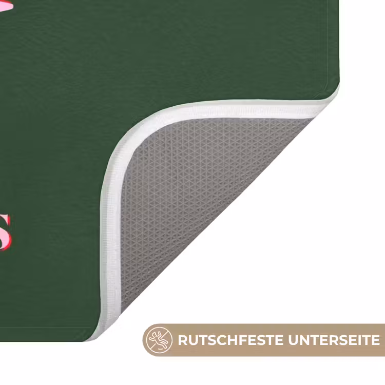 Badematte - Cocktail – Weihnachten – Rosa – Grün — 3