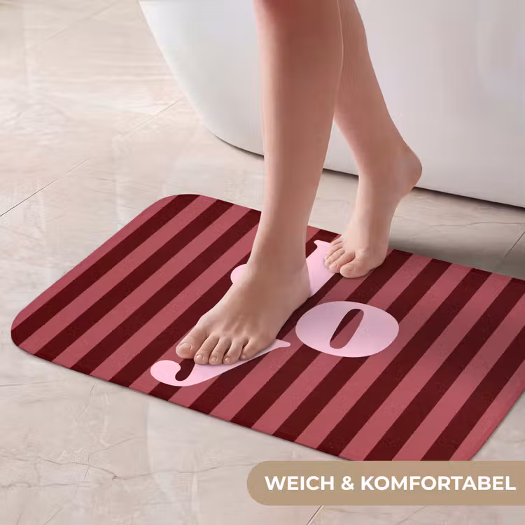 Badematte - Joy – Weihnachten – Text – Rosa — 5